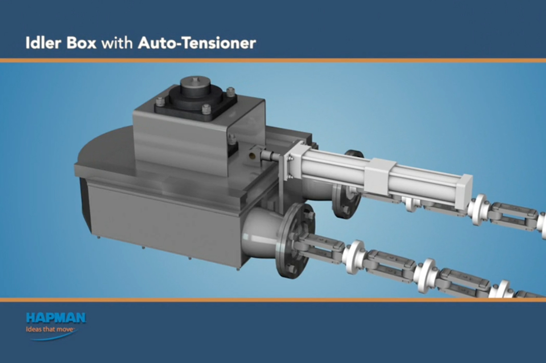 Idler box with auto-tensioner