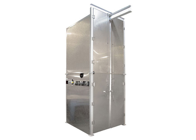 bulk bag unloader enclosure