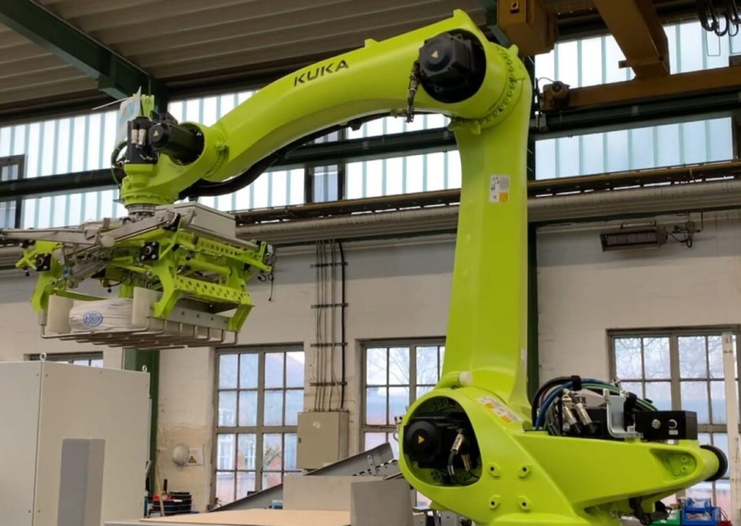 VeloPack robotic bag handling on white