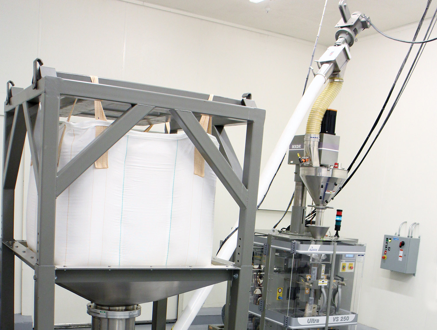 Helix Flexible Screw Conveyor at Guixens food group plant