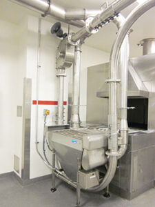 Cage wash area