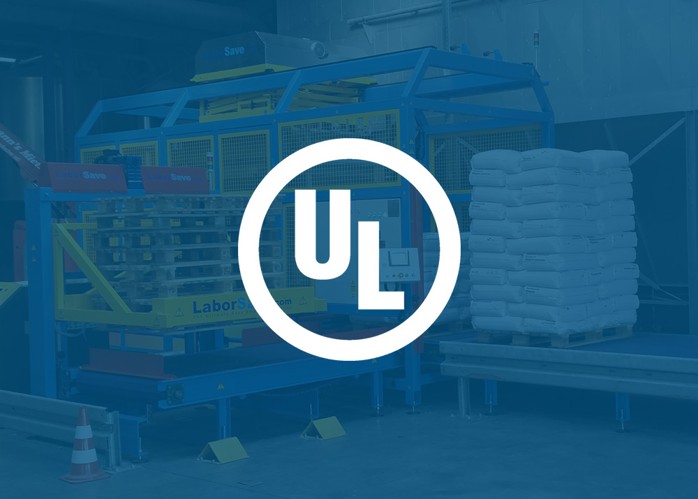 Image with blue overlay and UL compliance logo