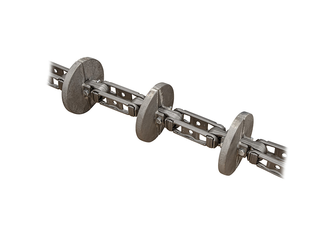 rivetless with iron flights chain part