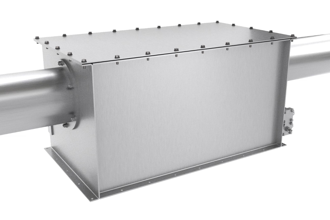 self-cleaning discharge gate on a tubular drag conveyor