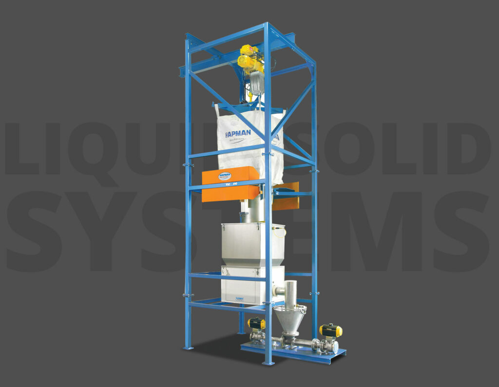 blue rendering of the liquid/solid equipment
