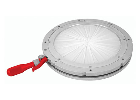 iris valve on a bulk bag unloader