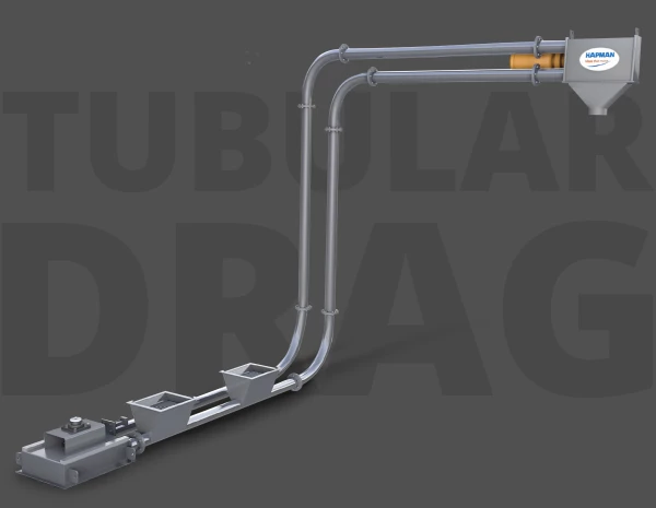 tubular Drag conveyor animated